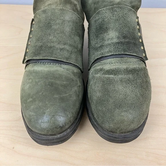 A.S. 98 Airstep Women’s Size 37 / 6.5-7 Green Suede Leather Low Oxford Shoes - Picture 6 of 11